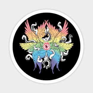 Rainbow tentacles and Angel Wings Magnet